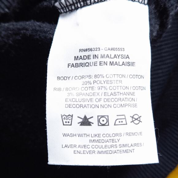 Nike Cropped Oversized Sweatshirt Black Size XL Sporty Minimal - Picture 7 of 7